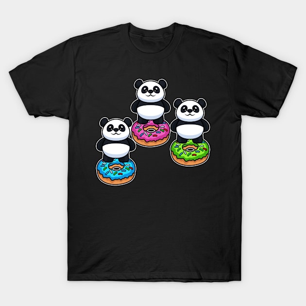 Donut Panda T-Shirt by CrissWild